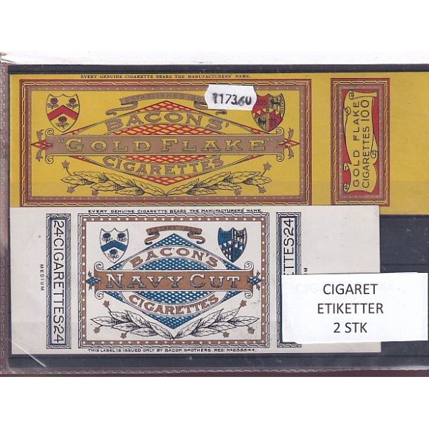 Cigaret Etiketter - 2 Stk.
