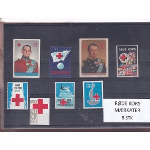 R�de Kors - M�rkater - 8 Stk.