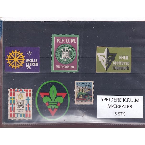 Spejdere - K.F.U.M. - M�rkater - 6 Stk.