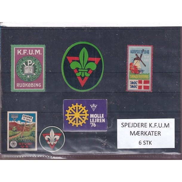 Spejdere - K.F.U.M. - M�rkater - 6 Stk.