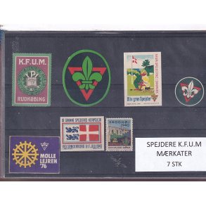 Spejdere - K.F.U.M. - M�rkater - 7 Stk.