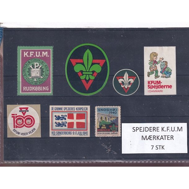 Spejdere - K.F.U.M. - M�rkater - 7 Stk.