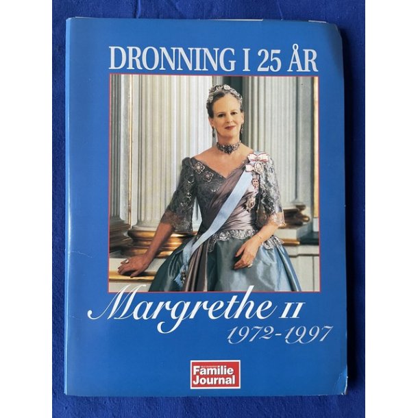 Dronning i 25 r - Margrethe !! - Mappe med div. Udklip - Pn