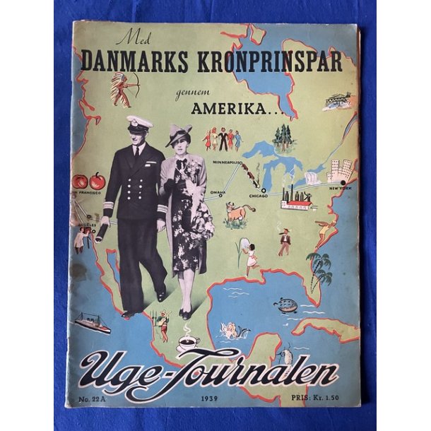 Danmarks Kronprinsepar gennem Amerika - Ugejurnalen 1939 - Hfte - Pn