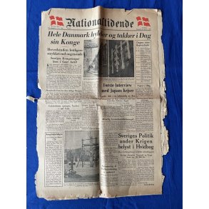 Avis - Nationaltidende - 26. Sept. 1945 - Hele Danmark hylder Kongen.