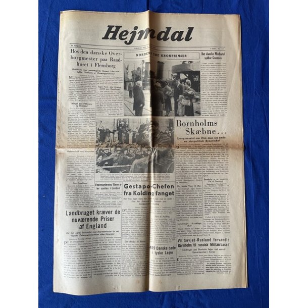 Avis - Heimdal - 17. Maj 1945 - Bornholms Skbne ...