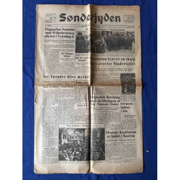 Avis - Snderjyden - 12. Maj 1945 - Engelske tropper i Snderjylland !