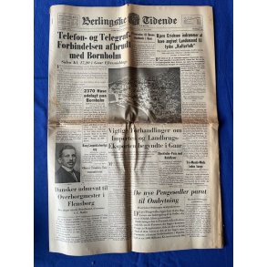 Avis - Berlingske Tidende - 16. Maj 1945 - Telefon forbindelsen til Bornholm afbrudt  ?