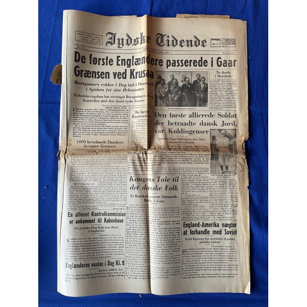 Avis - Jyske Tidende - 6. Maj 1945 - Frste Englndere passerer Krus ?