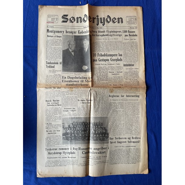 Avis - Snderjyden - 11. Maj 1945 - Montgomery besger Kbenhavn ?