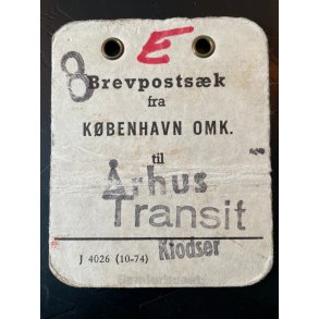 Brevpostsk mrke fra Kbenhavn OMK. - til rhus - Transit - Klodser