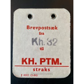 Brevpostsk mrke fra K 32 - til KH. PTM. - straks
