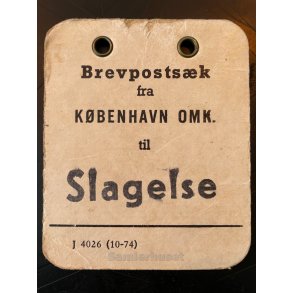 Brevpostsk mrke fra Kbenhavn Omk til Slagelse