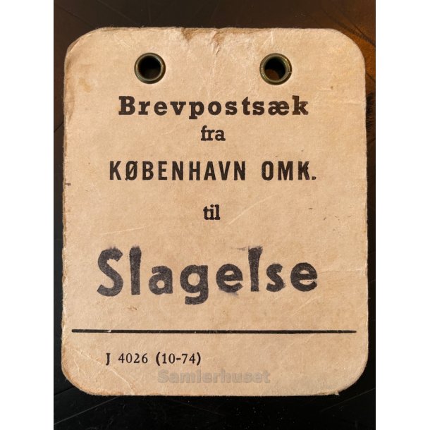 Brevpostsk mrke fra Kbenhavn Omk til Slagelse