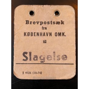 Brevpostsk mrke fra Kbenhavn Omk. til Slagelse