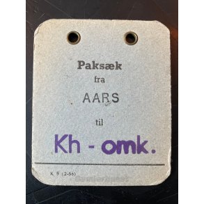 Paksk mrke fra AARS - til Kh. - omk.