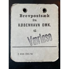 Brevpostsk mrke fra KBENHAVN OMK. til Vrlse