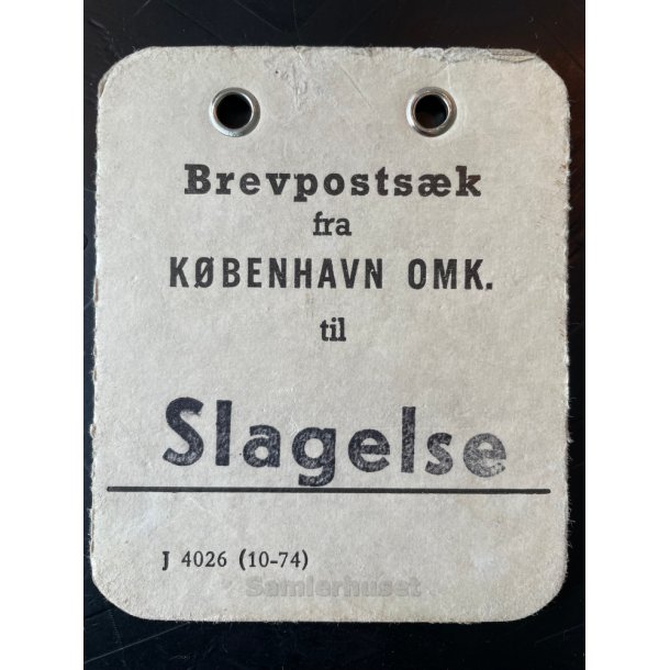 Brevpostsk mrke fra Kbenhavn Omk. til Slagelse