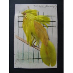 Fjer - Handgemalt - Ubrugt