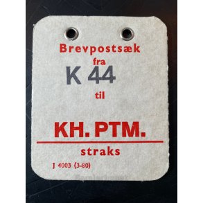 Brevpostsk mrke fra K 44 - til KH. PTM. - Straks