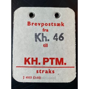 Brevpostsk mrke fra K 46 - til KH. PTM. - Straks