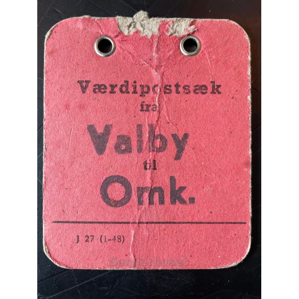 Vrdipostsk mrke fra Valby - Til Omk.