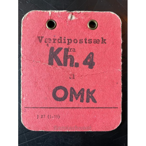 Vrdipostsk mrke fra Kh. 4 - Til  OMK