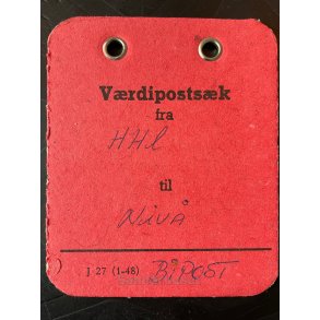 Vrdipostsk mrke fra HHL - Til  Niv - Bipost