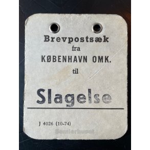 Brevpostsk mrke fra Kbenhavn Omk. til Slagelse
