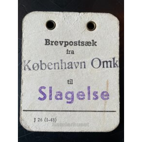 Brevpostsk mrke fra Kbenhavn Omk. til Slagelse