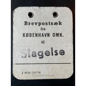 Brevpostsk mrke fra Kbenhavn Omk. til Slagelse