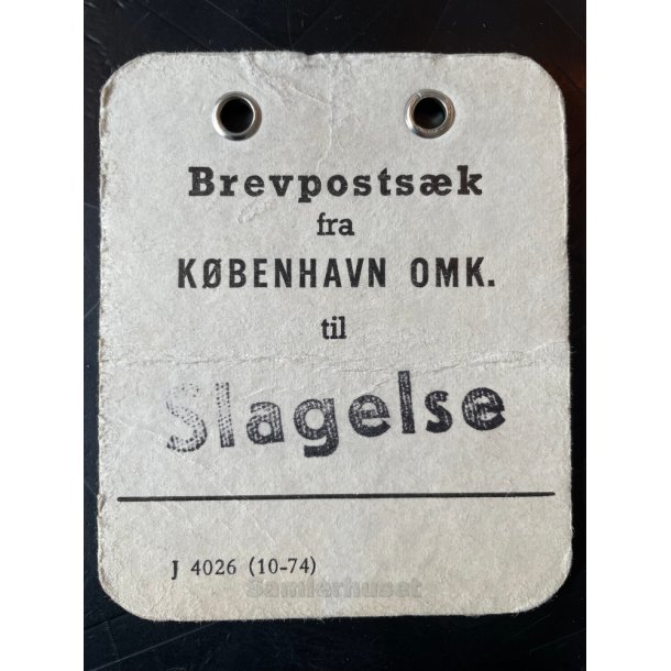 Brevpostsk mrke fra Kbenhavn Omk. til Slagelse