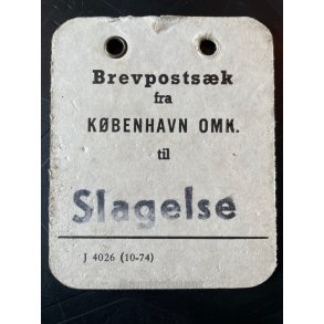 Brevpostsk mrke fra Kbenhavn Omk. til Slagelse