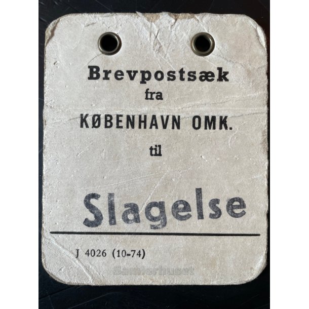 Brevpostsk mrke fra Kbenhavn Omk. til Slagelse