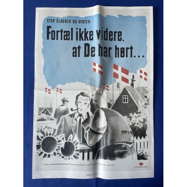 Plakat - KOPI -  Krigsaviserne 9. - 1999 - Fortl ikke videre.