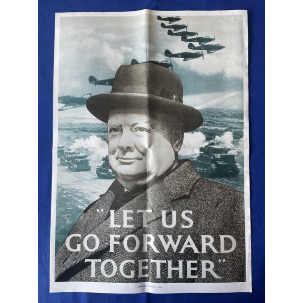 Plakat - KOPI -  Krigsaviserne 9. - 1999 - Let us go forward Together