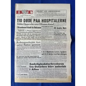 Avis - B.T.  - 22. Marts 1945 - 110 Dde paa Hospitalerne