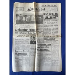Avis - Aftenbladet - 14. Oktober 1942 - Stort Sslag i Stillehavet