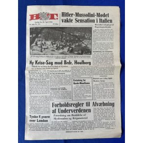 Avis - B.T.  - 26. April 1944 - Hitler - Mussolini Mdet