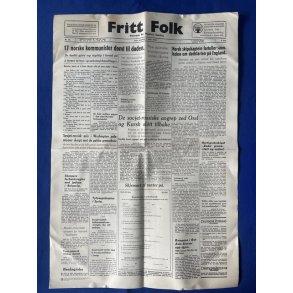 Avis - Fritt Folk  (Norge) -  1. Marts 1943 - 17 norske kommunister dmt til dden
