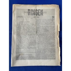 Illegalt Blad - Ringen Orientering - 2 A4 ark. - April 1945