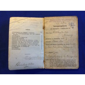 Soldaterbog - Frits Georg Iver Peter Hinderup - Odense Frue - F�dt 11. August 1899