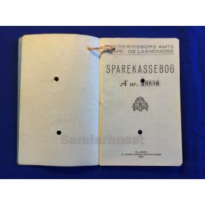 Sparekassebog - Frederiksborg Amts Spare og Laanekasse - Start 28 - 2 - 55