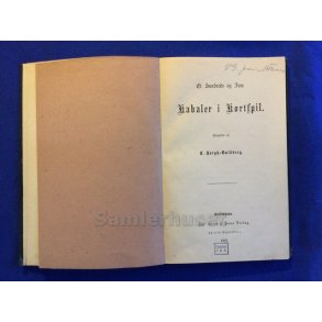 Kabaler i Kortspil 105 Stk. H�gh - Guldberg - 1867