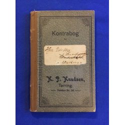 Kontrabog for G�rths Lundegaard - Klovborg - K.P. Knudsen T�rring - Fra 1913 og bogen Ud.