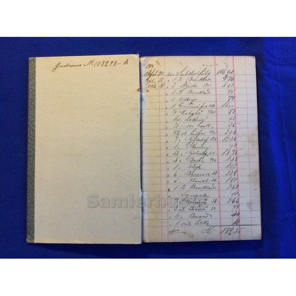 Kontrabog for G�rths Lundegaard - Klovborg - K.P. Knudsen T�rring - Fra 1913 og bogen Ud.