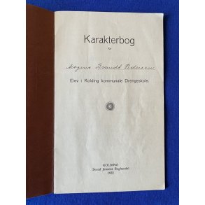 Karakterbog for Mogens Brandt Pedersen - Kolding Drengeskole - 1932