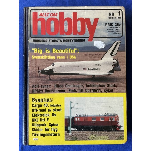 Alt om Hobby - rgang 1988 - Kasseret Biblioteksbog  - Brugt