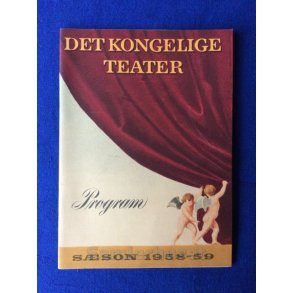 Det Kongelige Theaters Program 1958 - 59 - A5 - P�n