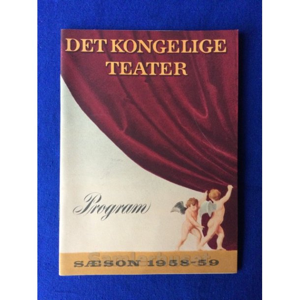 Det Kongelige Theaters Program 1958 - 59 - A5 - P�n